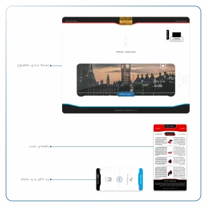 برچسب پوششی ماهوت مدل London City مناسب برای تبلت سامسونگ Galaxy Tab E 9.6 2015 T561
