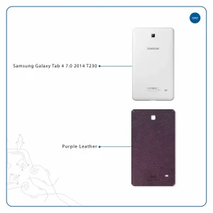 برچسب پوششی ماهوت مدل Purple-Leather مناسب برای تبلت سامسونگ Galaxy Tab 4 7.0 2014 T230