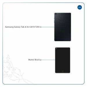 برچسب پوششی ماهوت مدل Matte-Black مناسب برای تبلت سامسونگ Galaxy Tab A 8.0 2019 T295