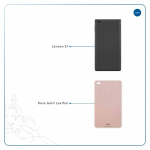 برچسب پوششی ماهوت مدل Rose Gold Leather مناسب برای تبلت لنوو E7