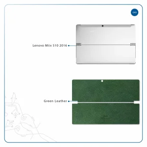 برچسب پوششی ماهوت مدل Green-Leather مناسب برای تبلت لنوو Miix 510 2016