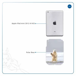 برچسب پوششی ماهوت مدل Polar bear مناسب برای تبلت اپل iPad mini 2012 A1455