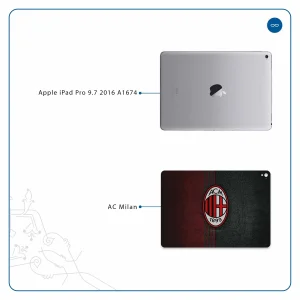 برچسب پوششی ماهوت مدل AC-Milan مناسب برای تبلت اپل iPad Pro 9.7 2016 A1674