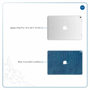 برچسب پوششی ماهوت مدل Blue-Crocodile-Leather مناسب برای تبلت اپل iPad Pro 10.5 2017 A1701