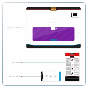 برچسب پوششی ماهوت مدل Purple-Fiber مناسب برای تبلت اپل iPad Pro 12.9 (GEN 3) 2018 A1876