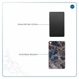 برچسب پوششی ماهوت مدل Earth-White-Marble مناسب برای تبلت شیائومی Mi Pad 4 2018