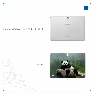 برچسب پوششی ماهوت مدل Panda مناسب برای تبلت سامسونگ Galaxy Note 10.1 2012 N8010