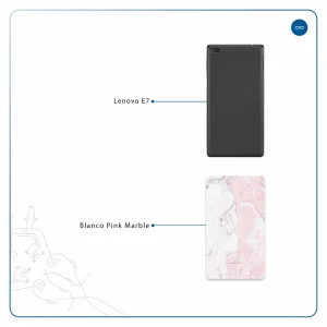 برچسب پوششی ماهوت مدل Blanco-Pink-Marble مناسب برای تبلت لنوو E7