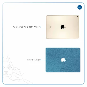 برچسب پوششی ماهوت مدل Blue-Leather مناسب برای تبلت اپل iPad Air 2 2014 A1567