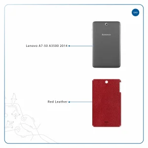 برچسب پوششی ماهوت مدل Red-Leather مناسب برای تبلت لنوو A7-50 A3500 2014