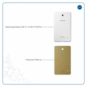برچسب پوششی ماهوت مدل Titanium-Fiber مناسب برای تبلت سامسونگ Galaxy Tab 4 7.0 2014 T230