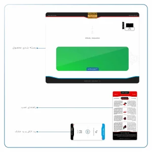 برچسب پوششی ماهوت مدل Matte-Green مناسب برای تبلت جی ال ایکس W11 Plus