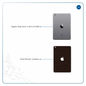 برچسب پوششی ماهوت مدل Dark-Brown-Leather مناسب برای تبلت اپل iPad mini 2 2013 A1490