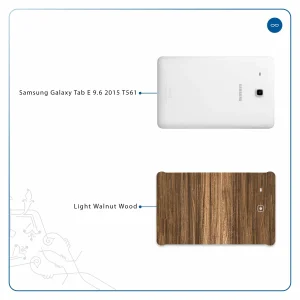 برچسب پوششی ماهوت مدل Light Walnut Wood مناسب برای تبلت سامسونگ Galaxy Tab E 9.6 2015 T561