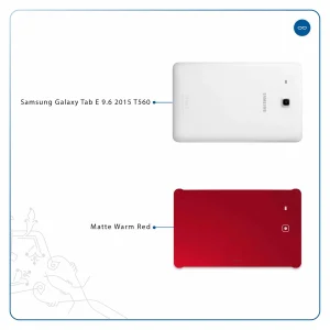 برچسب پوششی ماهوت مدل Matte-Warm-Red مناسب برای تبلت سامسونگ Galaxy Tab E 9.6 2015 T560