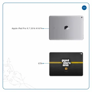 برچسب پوششی ماهوت مدل Gta-Game مناسب برای تبلت اپل iPad Pro 9.7 2016 A1674