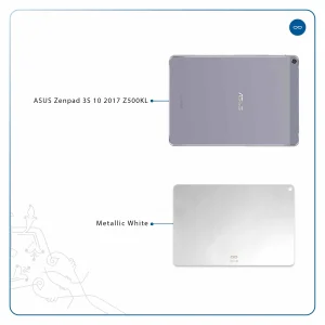 برچسب پوششی ماهوت مدل Metallic-White مناسب برای تبلت ایسوس Zenpad 3S 10 2017 Z500KL