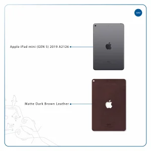 برچسب پوششی ماهوت مدل Matte-Dark-Brown-Leather مناسب برای تبلت اپل iPad mini (GEN 5) 2019 A2126