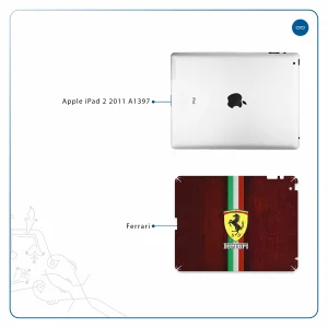 برچسب پوششی ماهوت مدل Ferrari مناسب برای تبلت اپل iPad 2 2011 A1397
