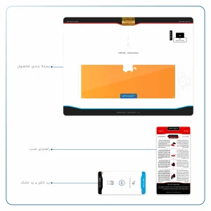 برچسب پوششی ماهوت مدل Matte-Orange مناسب برای تبلت اپل iPad Air 2013 A1474