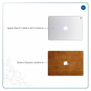 برچسب پوششی ماهوت مدل Brown-Chamois-Leather مناسب برای تبلت اپل iPad 9.7 (GEN 5) 2017 A1822