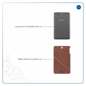 برچسب پوششی ماهوت مدل Matte_Natural_Leather مناسب برای تبلت لنوو A7-50 A3500 2014
