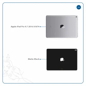 برچسب پوششی ماهوت مدل Matte-Black مناسب برای تبلت اپل iPad Pro 9.7 2016 A1674