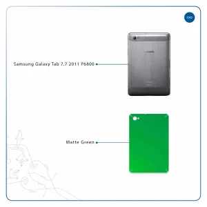 برچسب پوششی ماهوت مدل Matte-Green مناسب برای تبلت سامسونگ Galaxy Tab 7.7 2011 P6800