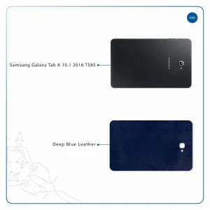 برچسب پوششی ماهوت مدل Deep-Blue-Leather مناسب برای تبلت سامسونگ Galaxy Tab A 10.1 2016 T585