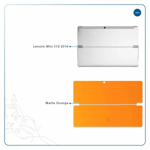 برچسب پوششی ماهوت مدل Matte-Orange مناسب برای تبلت لنوو Miix 510 2016