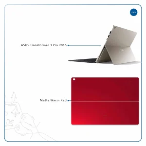 برچسب پوششی ماهوت مدل Matte-Warm-Red مناسب برای تبلت ایسوس Transformer 3 Pro 2016