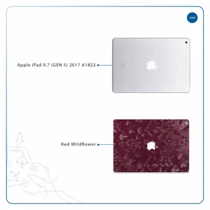 برچسب پوششی ماهوت مدل Red-Wildflower مناسب برای تبلت اپل iPad 9.7 (GEN 5) 2017 A1822