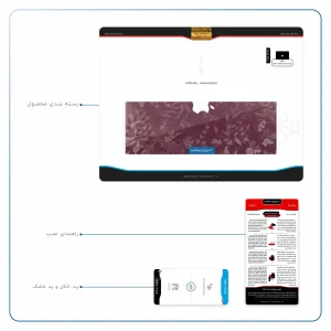 برچسب پوششی ماهوت مدل Red-Wildflower مناسب برای تبلت اپل iPad 9.7 (GEN 5) 2017 A1822