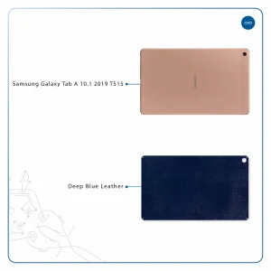 برچسب پوششی ماهوت مدل Deep-Blue-Leather مناسب برای تبلت سامسونگ Galaxy Tab A 10.1 2019 T515