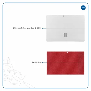 برچسب پوششی ماهوت مدل Red-Fiber مناسب برای تبلت مایکروسافت Surface Pro 2 2013