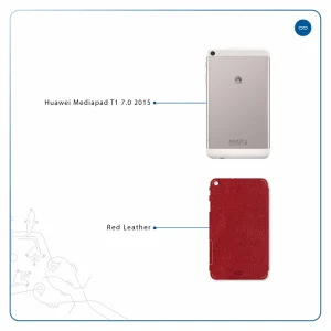 برچسب پوششی ماهوت مدل Red-Leather مناسب برای تبلت هوآوی Mediapad T1 7.0 2015