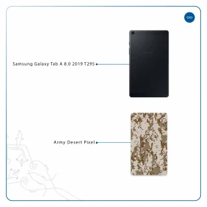 برچسب پوششی ماهوت مدل Army-Desert-Pixel مناسب برای تبلت سامسونگ Galaxy Tab A 8.0 2019 T295