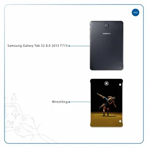 برچسب پوششی ماهوت مدل Wrestling مناسب برای تبلت سامسونگ Galaxy Tab S2 8.0 2015 T715