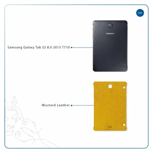 برچسب پوششی ماهوت مدل Mustard-Leather مناسب برای تبلت سامسونگ Galaxy Tab S2 8.0 2015 T710