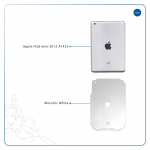 برچسب پوششی ماهوت مدل Metallic-White مناسب برای تبلت اپل iPad mini 2012 A1432