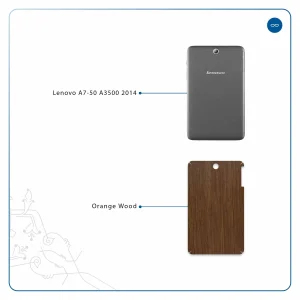 برچسب پوششی ماهوت مدل Orange-Wood مناسب برای تبلت لنوو A7-50 A3500 2014
