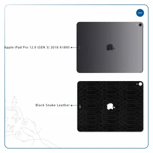 برچسب پوششی ماهوت مدل Black-Snake-Leather مناسب برای تبلت اپل iPad Pro 12.9 (GEN 3) 2018 A1895