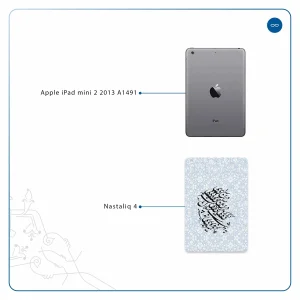 برچسب پوششی ماهوت مدل Nastaliq-4 مناسب برای تبلت اپل iPad mini 2 2013 A1491
