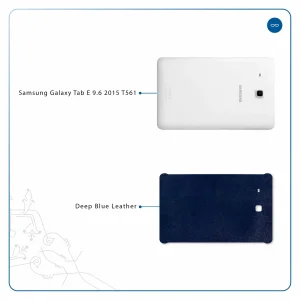 برچسب پوششی ماهوت مدل Deep-Blue-Leather مناسب برای تبلت سامسونگ Galaxy Tab E 9.6 2015 T561