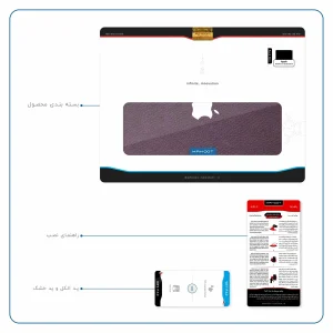 برچسب پوششی ماهوت مدل Purple-Leather مناسب برای تبلت اپل iPad Pro 9.7 2016 A1674