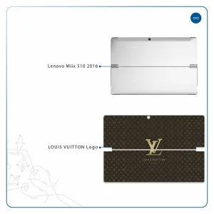 برچسب پوششی ماهوت مدل LOUIS-VUITTON-Logo مناسب برای تبلت لنوو Miix 510 2016