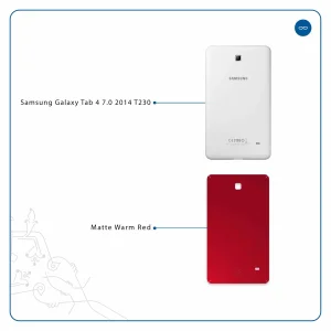 برچسب پوششی ماهوت مدل Matte-Warm-Red مناسب برای تبلت سامسونگ Galaxy Tab 4 7.0 2014 T230
