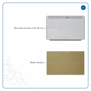 برچسب پوششی ماهوت مدل Matte-Gold مناسب برای تبلت مایکروسافت Surface 2 RT 2013