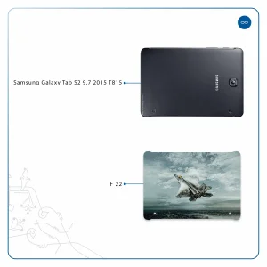 برچسب پوششی ماهوت مدل F-22 Raptor مناسب برای تبلت سامسونگ Galaxy Tab S2 9.7 2015 T815
