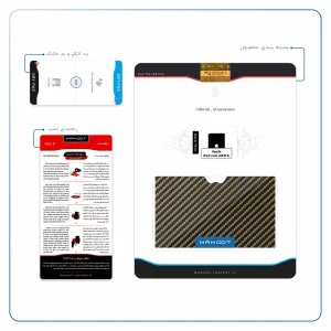 برچسب پوششی ماهوت مدل Glossy-Brown-Fiber مناسب برای تبلت اپل iPad mini (GEN 5) 2019 A2133